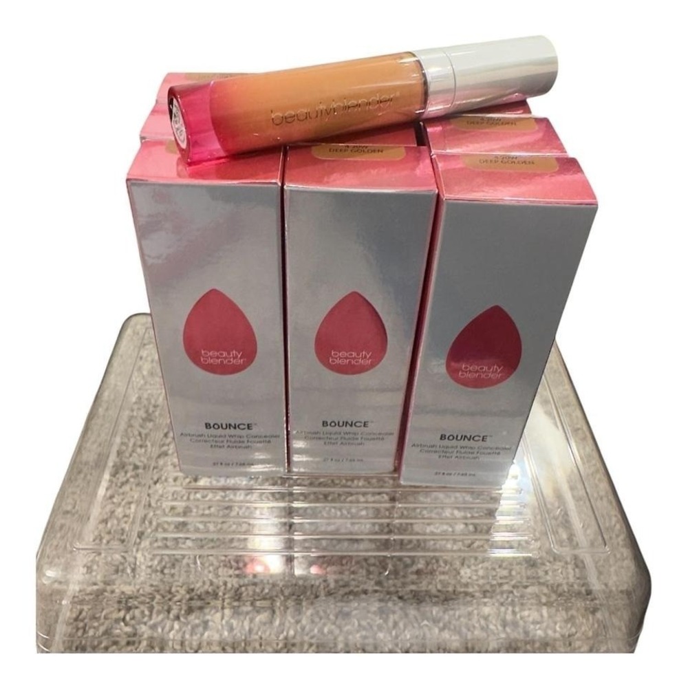 Beautyblender‎ Bounce Airbrush Liquid Whip Concealer 4.20W Deep Golden Lot of 9